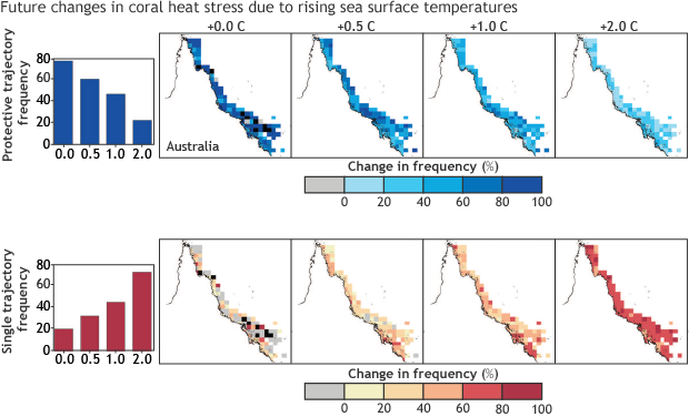 Coral bleaching maps