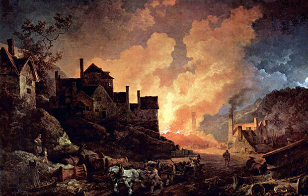 Painting of Coalbrookdale - site of Industrial Revolution
