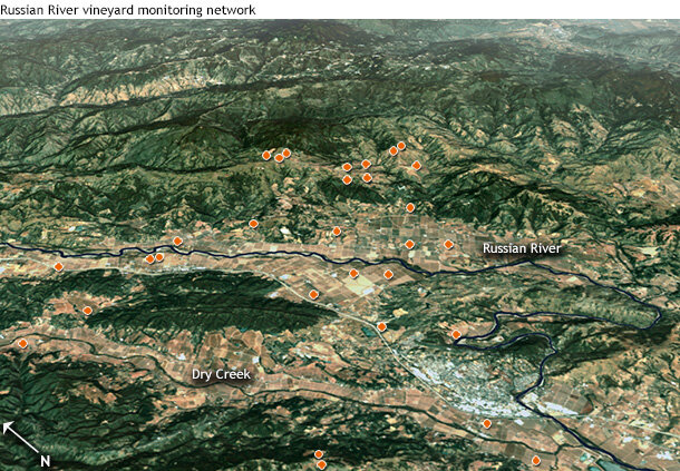 Russian River station map