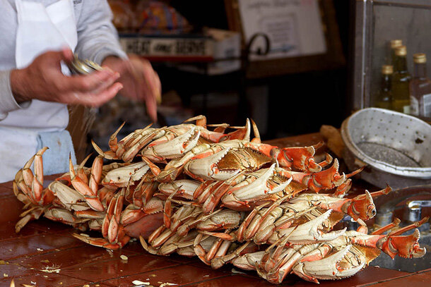 Dungeness crab  at Fisherman's Wharf