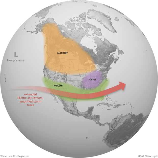 El Nino winter globe