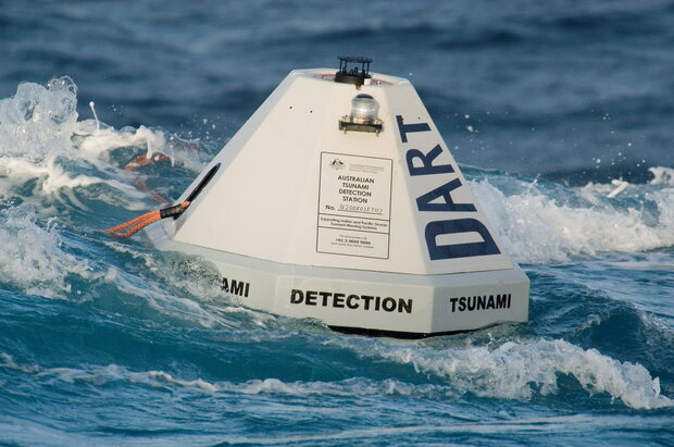 Photo of a next-generation DART buoy 