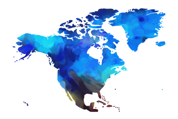 North America map