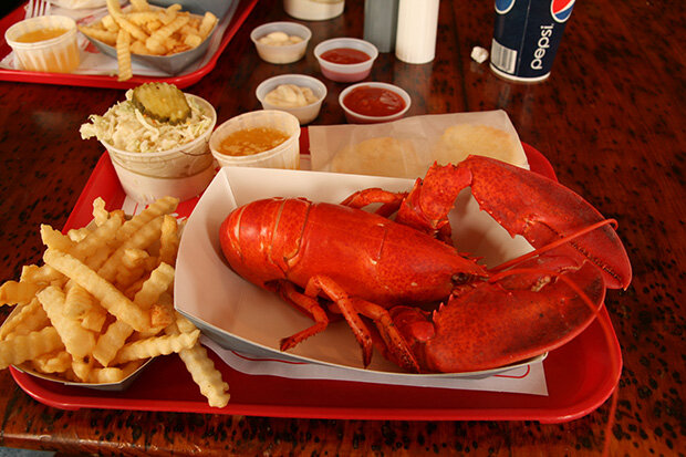 Lobster and fries