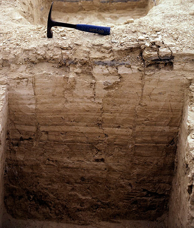 Excavated pit