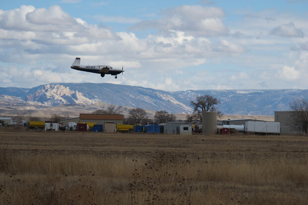 Research plane landing