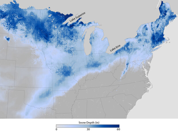 February snow storm map 2011