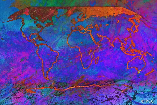 Watercolor global map