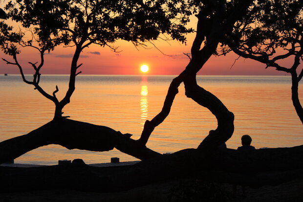 Sunset over Albemarle Sound 