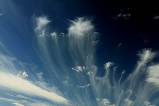 Clouds with unusual shapes