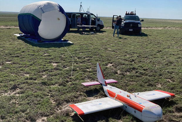 Glider and balloon