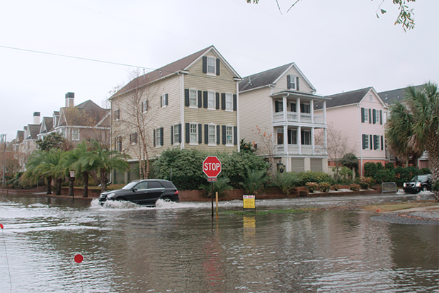 Photo of flooded street