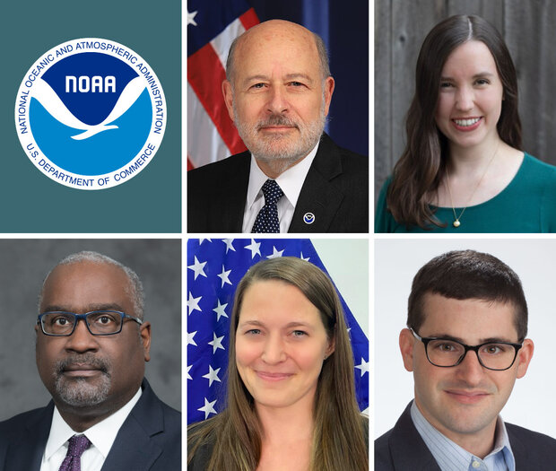 Photo collage of 6 NOAA representatives for COP29