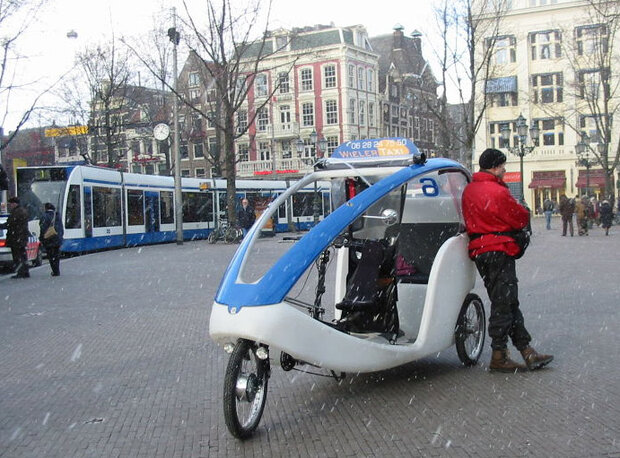 Amsterdam bike taxi