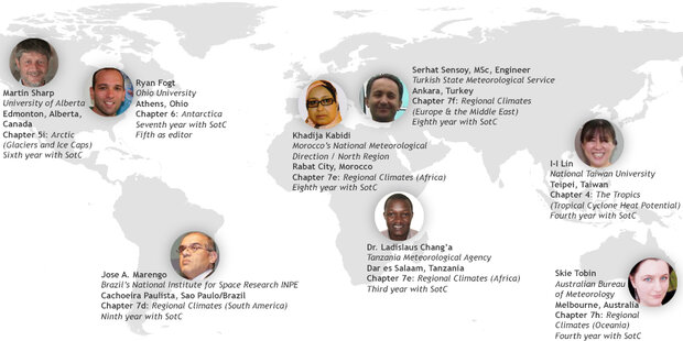 State of the Climate 2013 authors