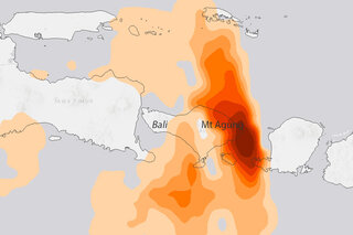 Map image for Mount Agung erupts in Indonesia: Is it a climate event? 