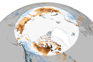 Map image for Early snowmelt across Arctic in 2022 continues long-term pattern