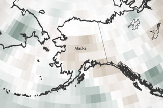 Map image for   Unusually Dry May in Alaska