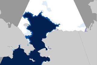 Map image for Record low sea ice in Alaska waters in fall 2017