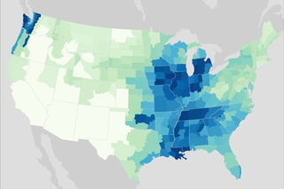 Map image for Climate Conditions: April 2013 Rain &amp; Snow