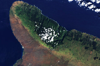 Map image for Rain Shadows on the Summits of Hawaii