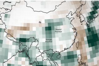 Map image for Heavy rains, record flooding in southern China