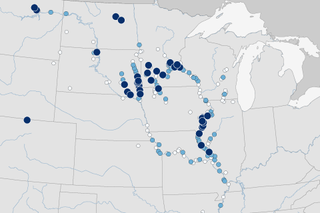 Map image for River flooding inundates the Northern Plains in spring 2019