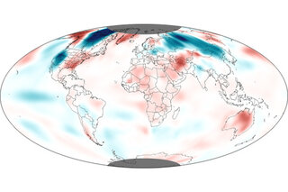 Map image for January 2013 Global Temperature Update