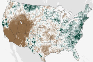 Map image for Jet Stream Brings Two Very Different Junes to the Western &amp; Eastern U.S.