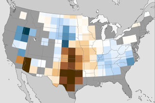 Map image for Models warn of dustier summers in U.S. Southwest and Southern Plains, but Northern Plains may see fewer dust storms year round