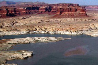 Map image for Dramatic Decline in Lake Powell Water Levels