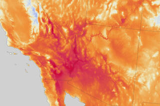 Map image for Scorching heat bakes the Southwest in mid-June 2016