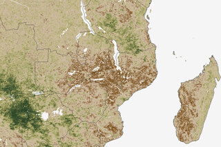 Map image for Southeastern Africa&#039;s topsy-turvy monsoon