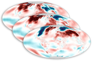 Map image for February 2021 wraps up Northern Hemisphere&#039;s eighth-warmest winter on record 