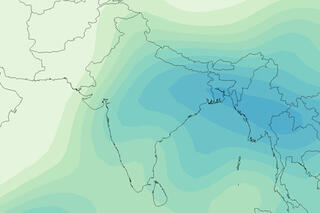 Map image for Arrival of monsoon eases India drought