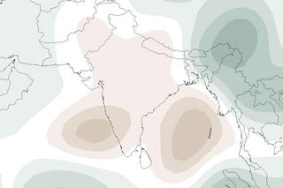 Map image for Late monsoon leads to drought in India 