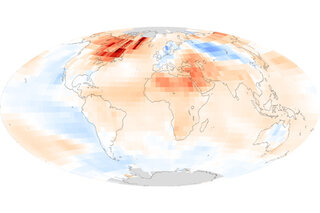 Map image for 2010 Ties 2005 As the Warmest Year on Record