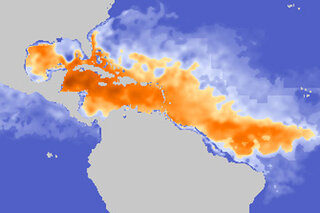 Map image for Atlantic’s Hurricane Heat Potential