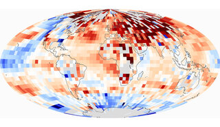 Map image for Past Three Decades Warmest on Record