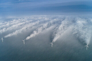 Map image for Wind Turbines Churn the Air over the North Sea