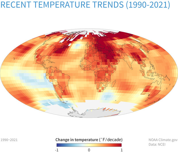 Large map image for Surface Temperature