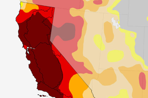 Map of drought conditions as of November 18, 2014