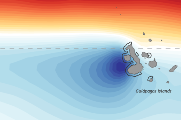 Sea surface temperature and penguin distribution