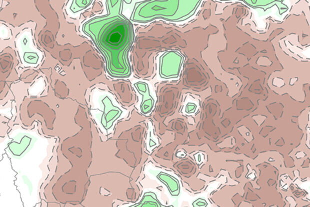 Precipitation anomaly, December 2016