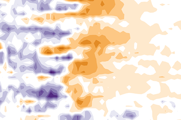 Cloudiness anomaly map