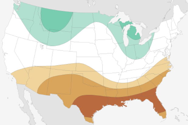 US precipitation outlook for winter 2016-17