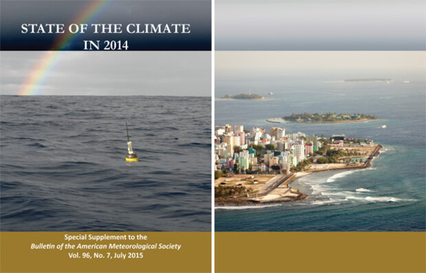 Covers for the three most recent BAMS "State of the Climate" reports