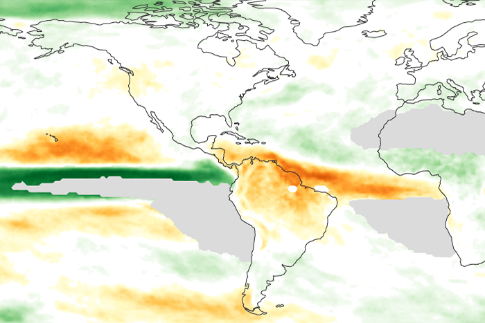 global map showing fall 2023 precipitation forecasts